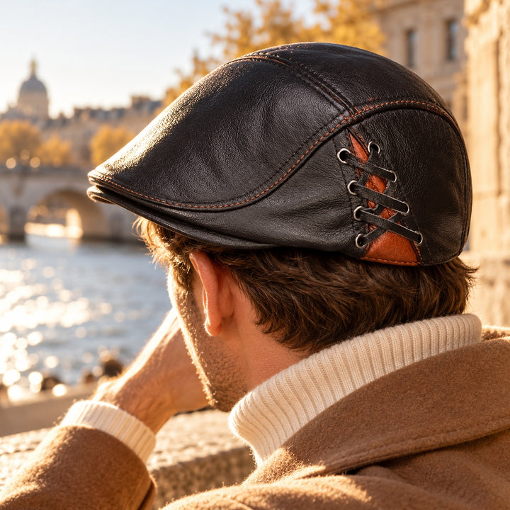 Fiacre Laced Leather Beret — ce_metastatic_01