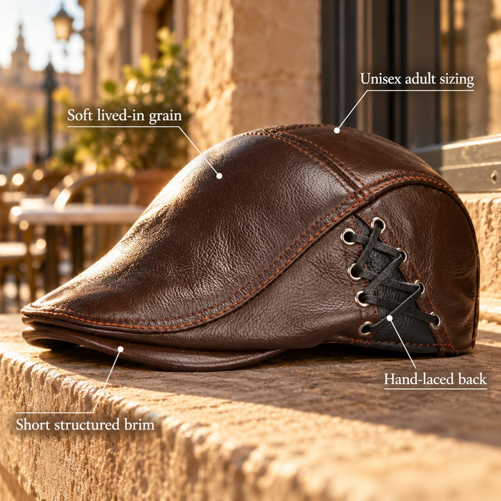 Fiacre Laced Leather Beret — ce_metastatic_01