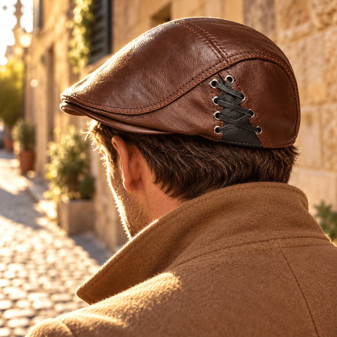 Fiacre Laced Leather Beret — ce_metastatic_01