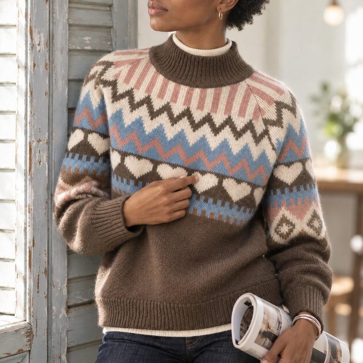 Folklore Jacquard Mock Neck — ce_p4k7_01