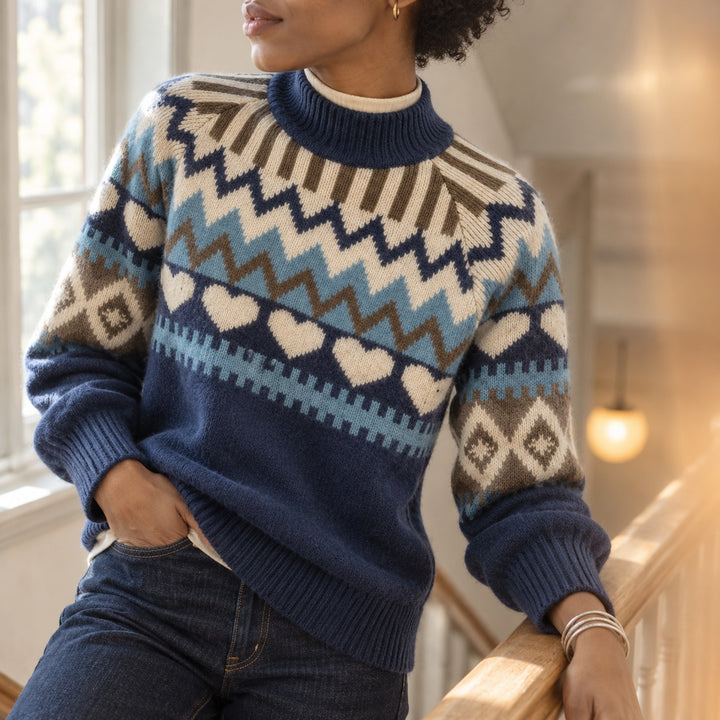 Folklore Jacquard Mock Neck — ce_p4k7_01