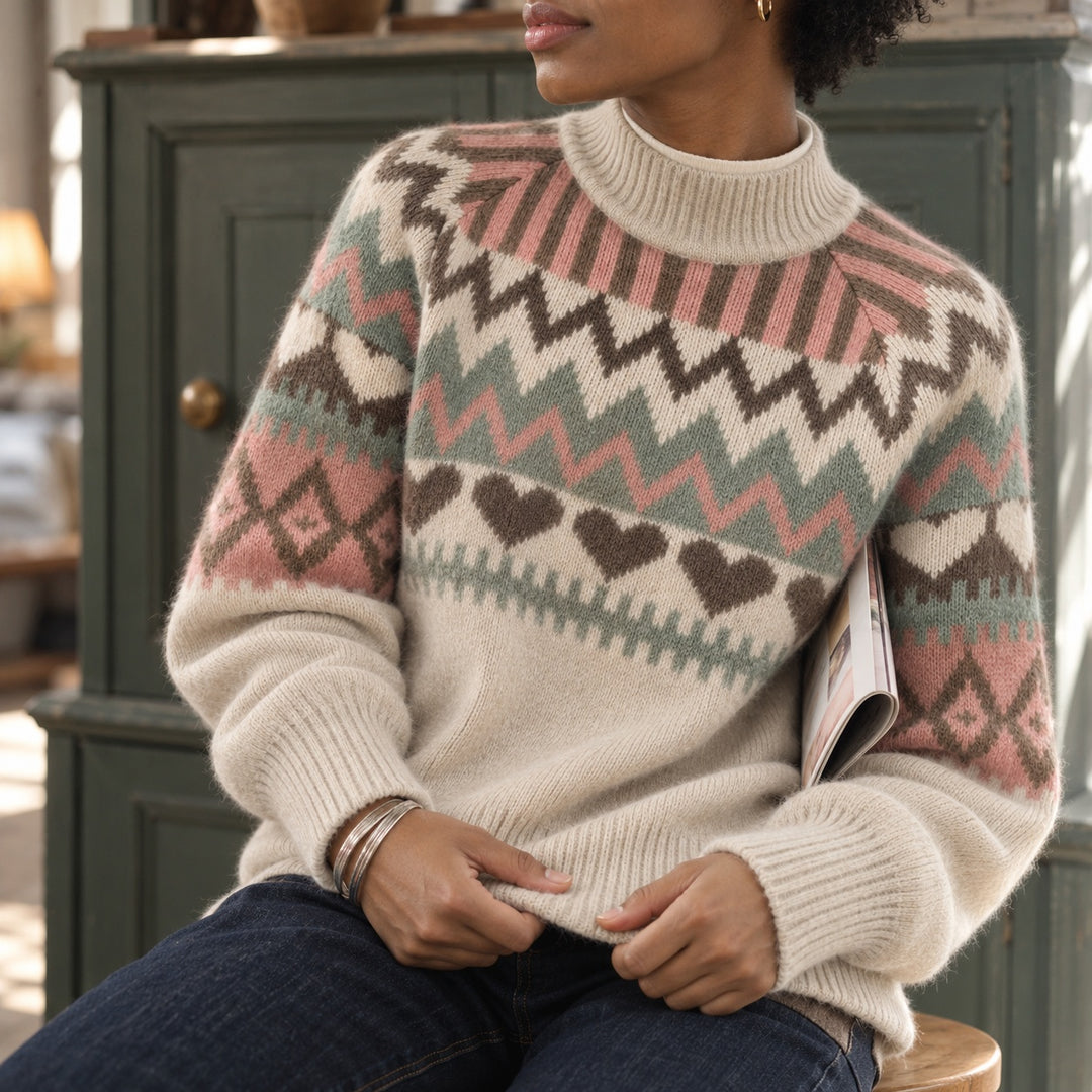 Folklore Jacquard Mock Neck — ce_p4k7_01