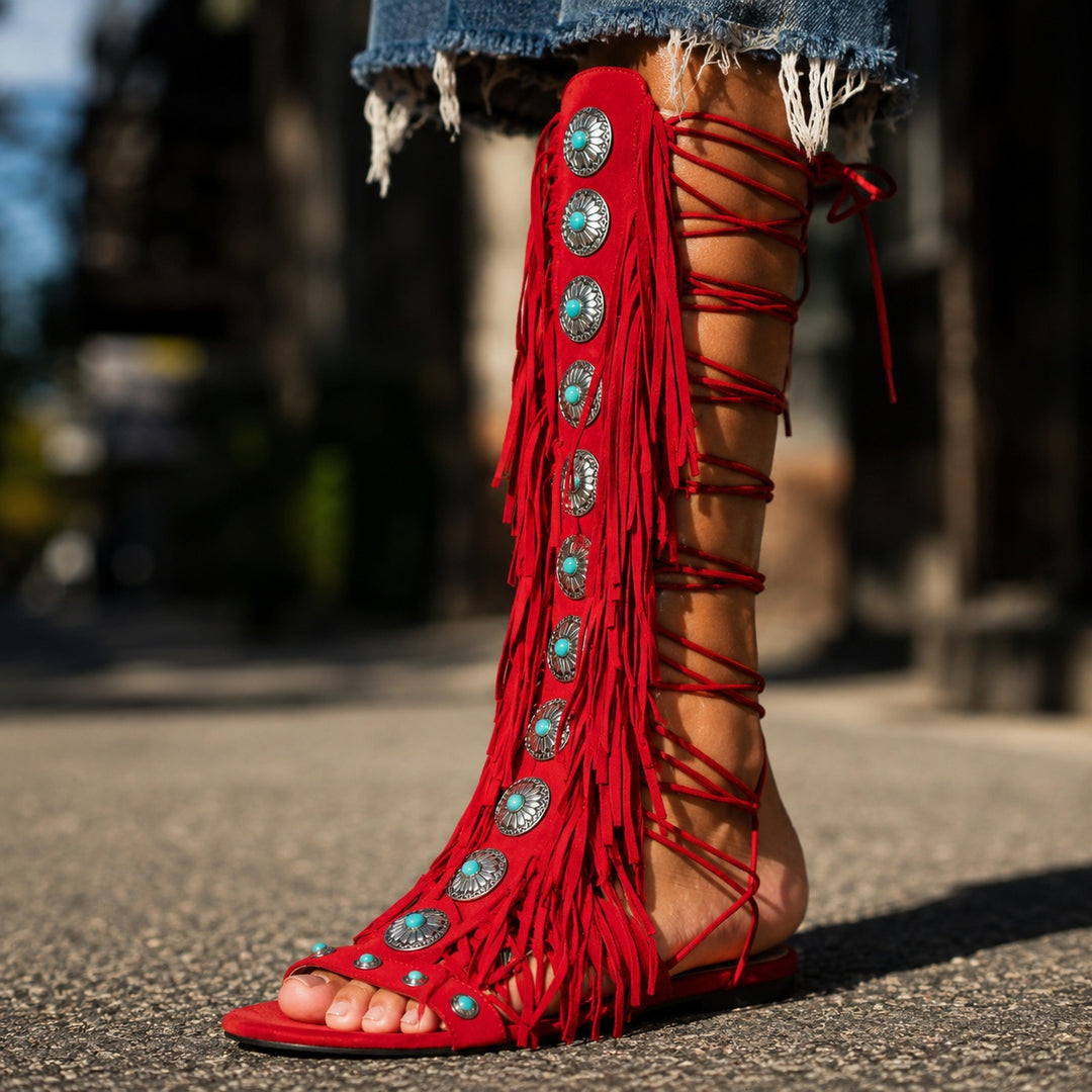Frangia Concho Gladiator Sandals — ce_brooklyn_s2_01