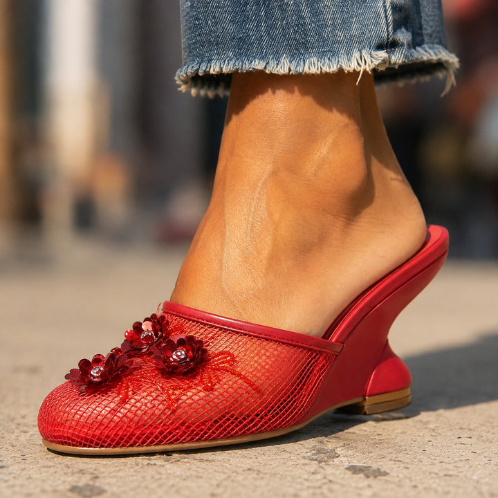 Giardino Mesh Wedge Mules — ce_brooklyn_s2_01