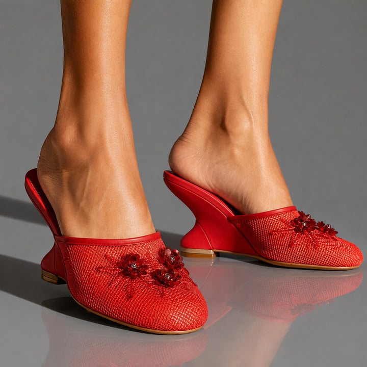 Giardino Mesh Wedge Mules — ce_brooklyn_s3_01