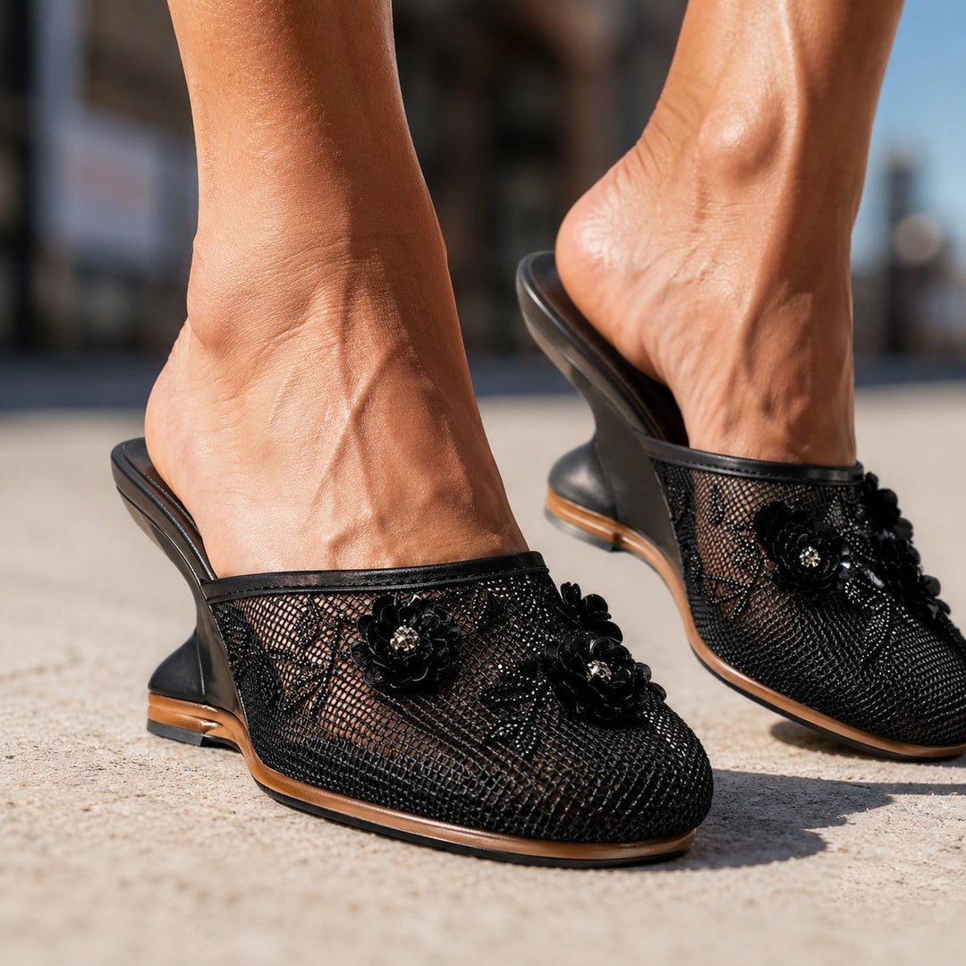 Giardino Mesh Wedge Mules — ce_brooklyn_s1_01