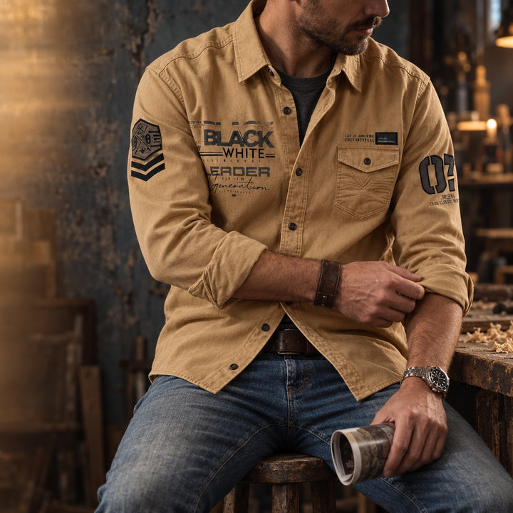 Hangar Graphic Pocket Shirt — ce_maiden_01