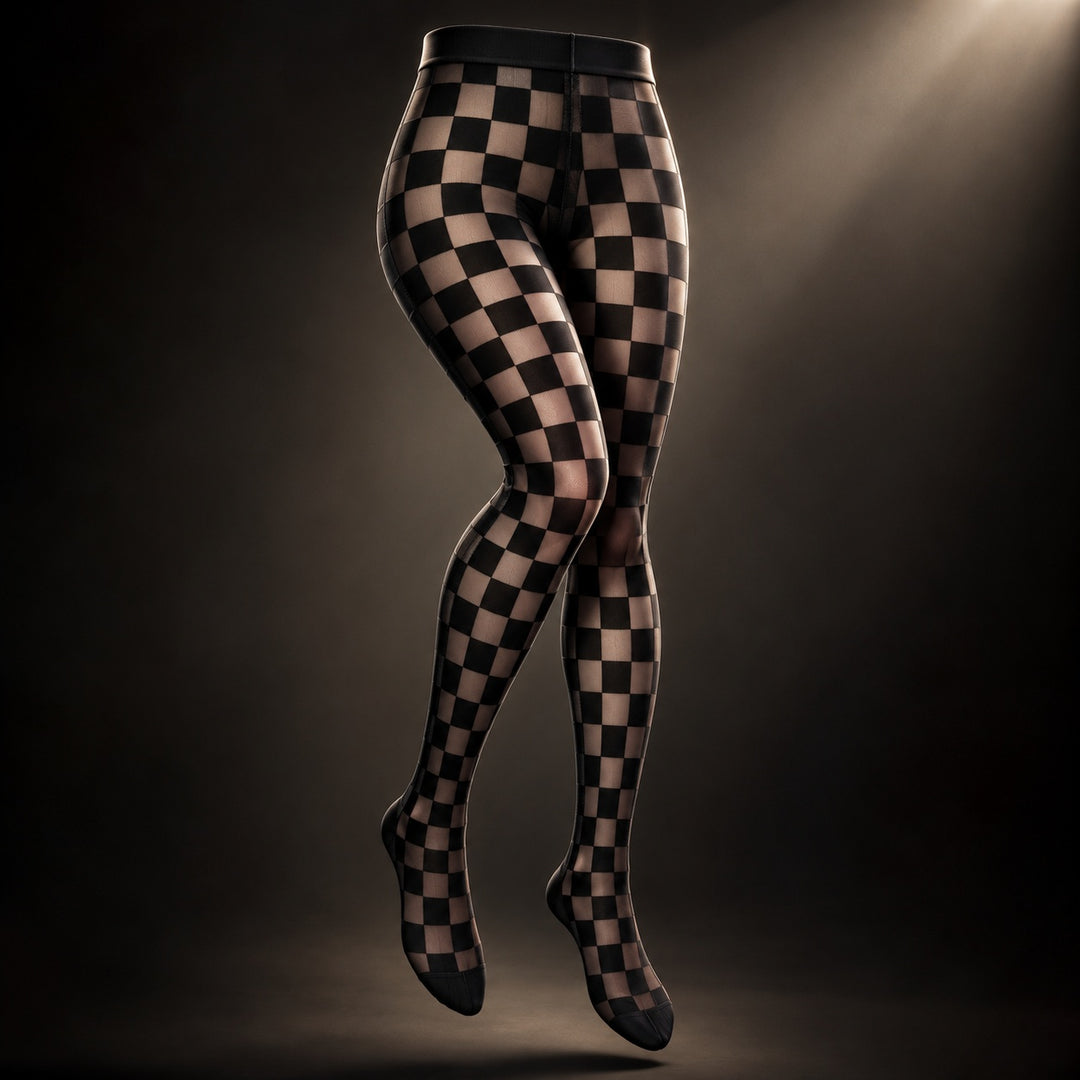 Harlequin Checkered Sheer Tights — ce_soul_s3_01