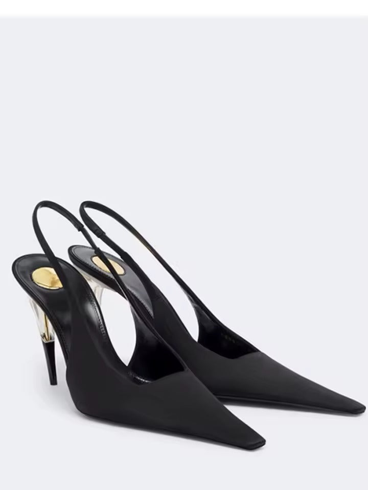Sistine Satin Slingbacks