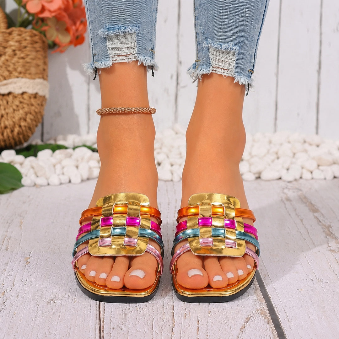 Intreccio Woven Square-Toe Sandals — ce_pivot_front_01