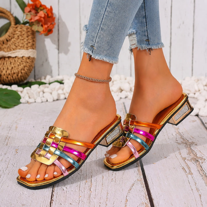 Intreccio Woven Square-Toe Sandals — ce_pivot_side_04