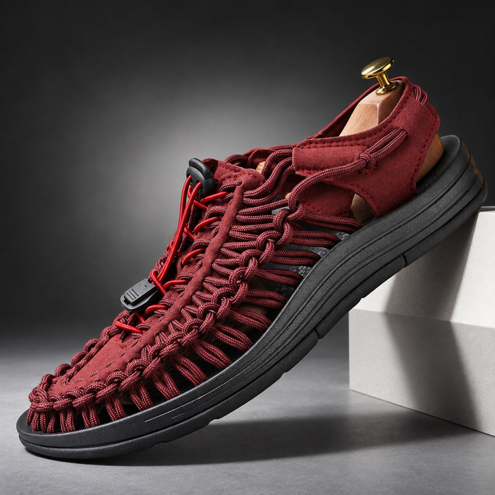 Kanpai Woven Cord Sandals — ce_angle_01
