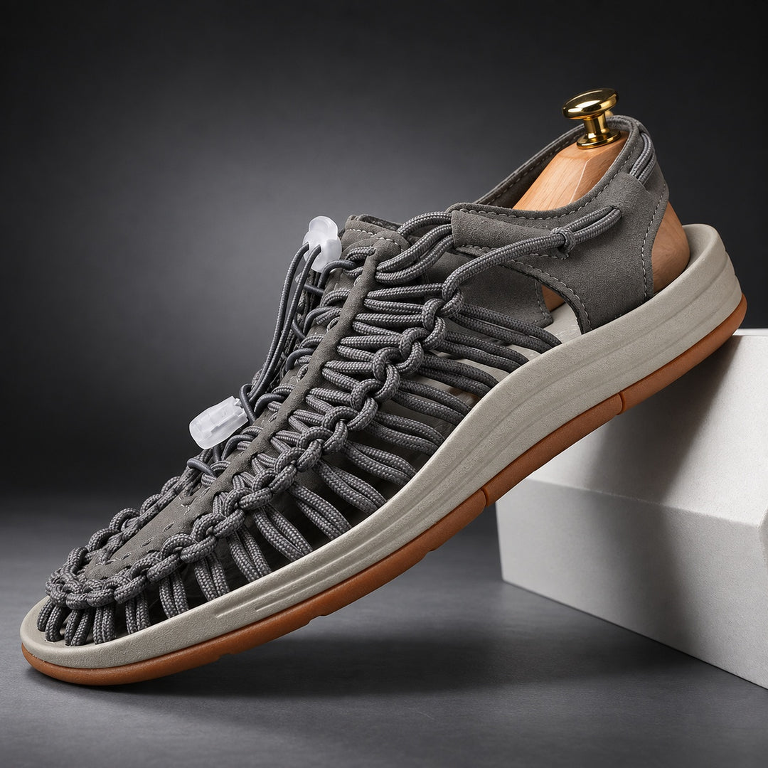 Kanpai Woven Cord Sandals — ce_angle_01