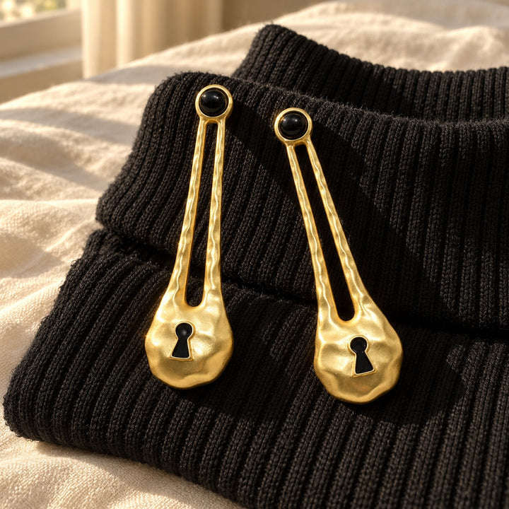Keeper Keyhole Drop Earrings — ce_metastatic_01
