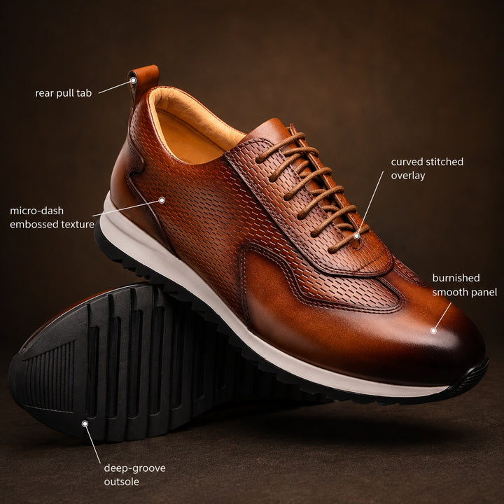 Lucano Leather Oxford Sneakers — ce_metastatic_01