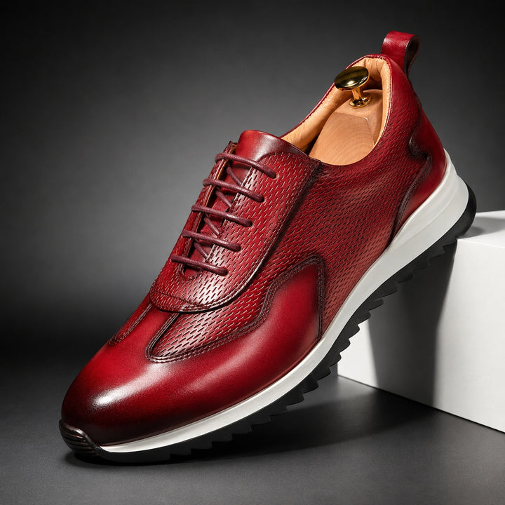 Lucano Leather Oxford Sneakers — ce_angle_01