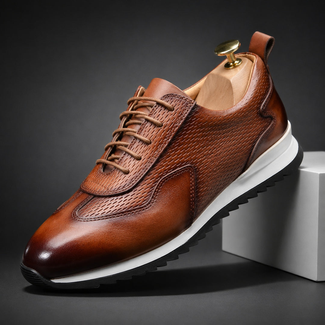 Lucano Leather Oxford Sneakers — ce_angle_01