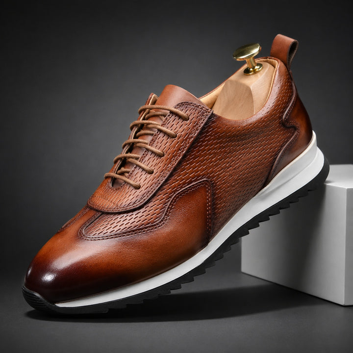 Lucano Leather Oxford Sneakers — ce_angle_01