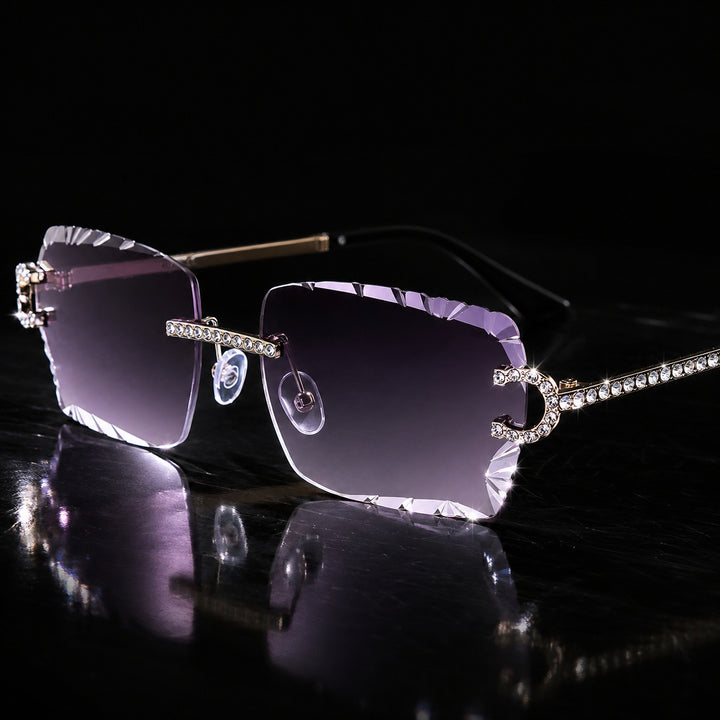 Lumiere Crystal Rimless Sunglasses — ce_metastatic_07