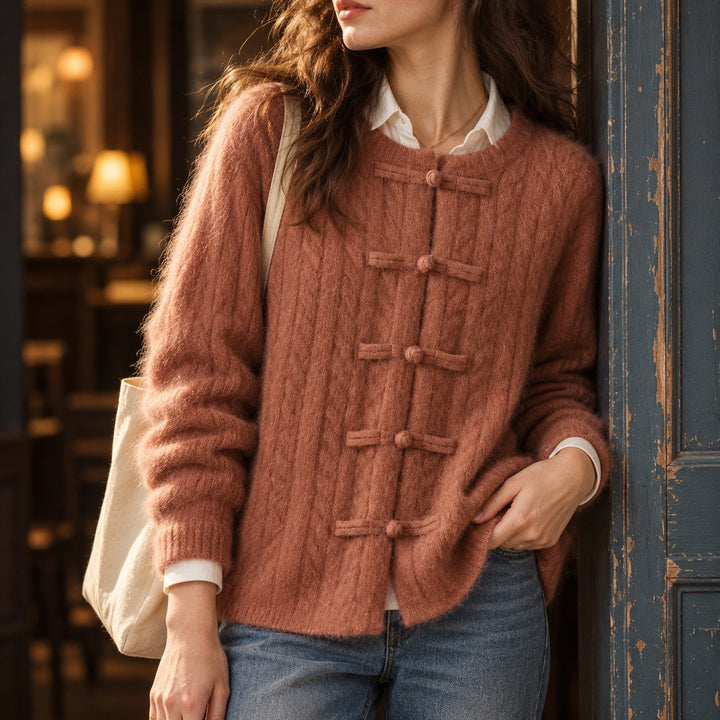 Mandarin Knot Cashmere Cardigan — ce_p4k7_01