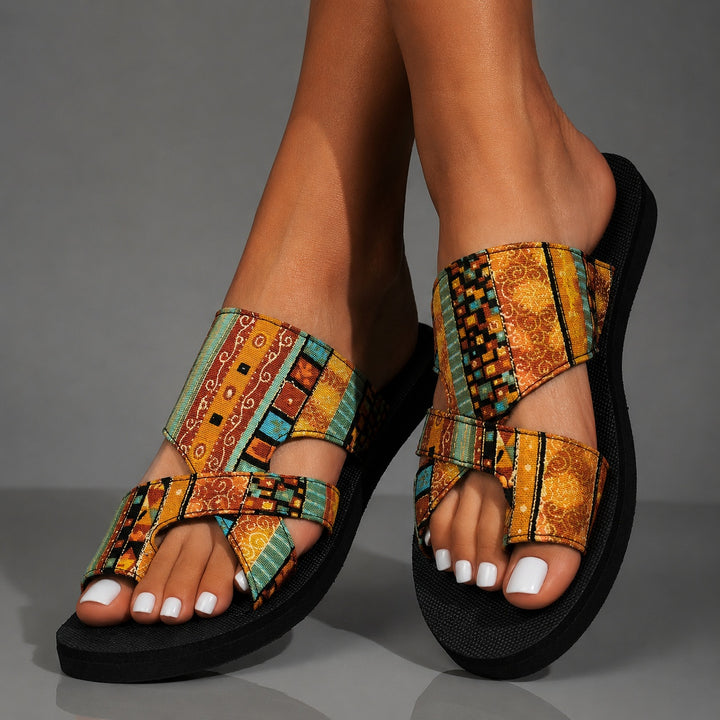 Marrakech Patchwork Slide Sandals — ce_brooklyn_s3_01