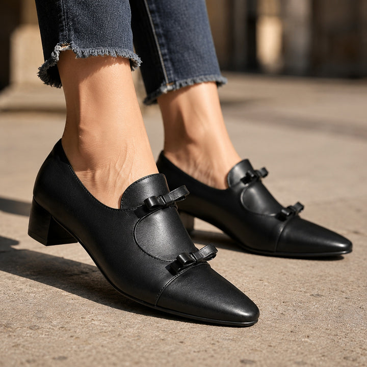 Nastrina Bow Block-Heel Loafers — ce_brooklyn_s1_01