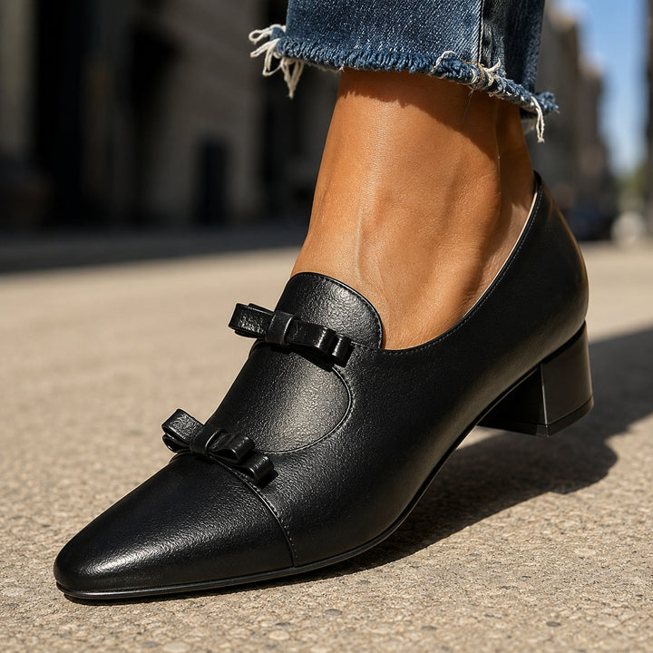 Nastrina Bow Block-Heel Loafers — ce_brooklyn_s2_01