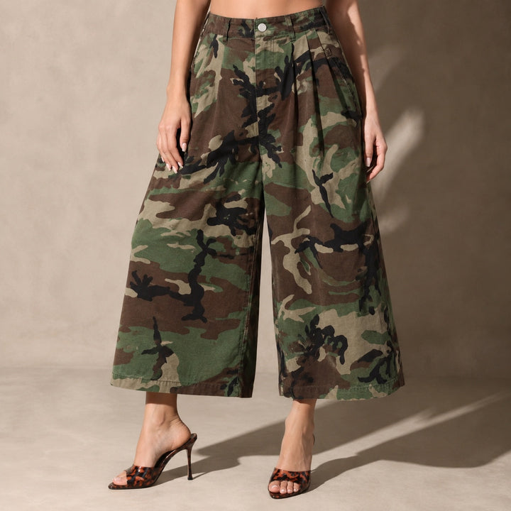 Pleatino Wide-Leg Cropped Trousers — ce_studio_01