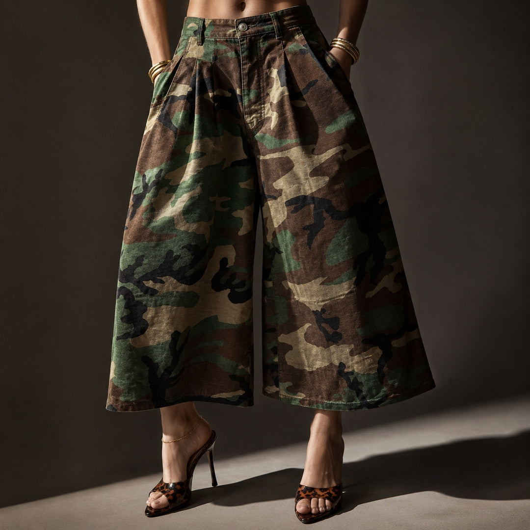 Pleatino Wide-Leg Cropped Trousers — ce_studio_01
