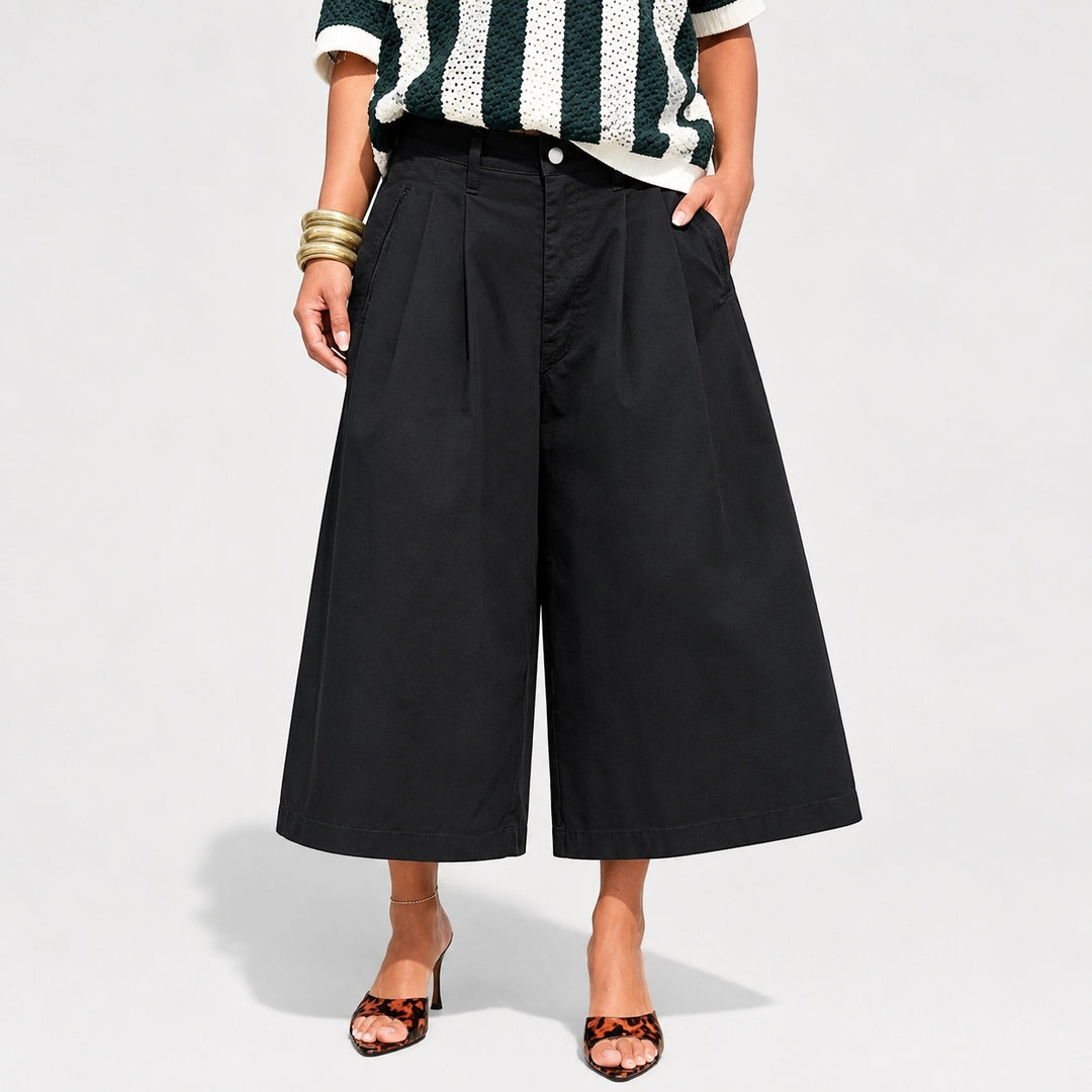 Pleatino Wide-Leg Cropped Trousers — ce_pivot_front_03