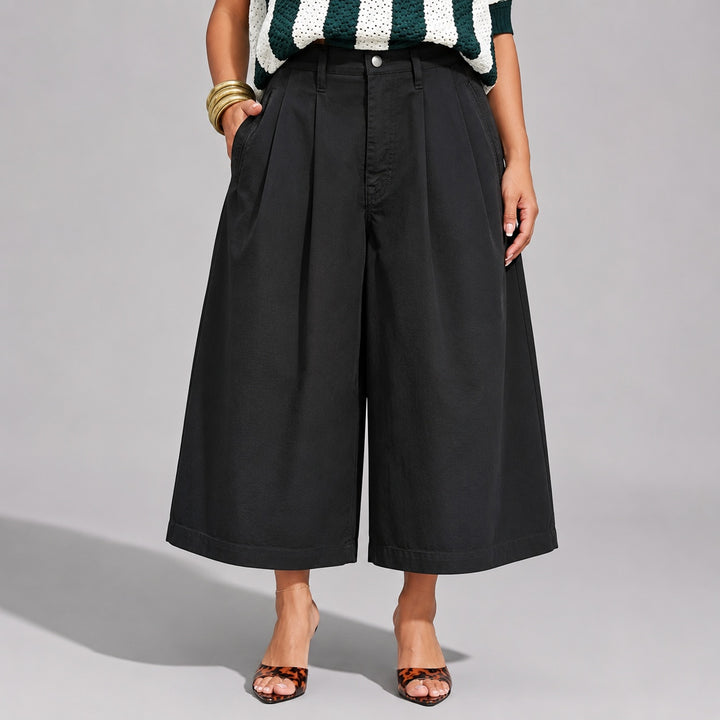 Pleatino Wide-Leg Cropped Trousers — ce_pivot_front_04