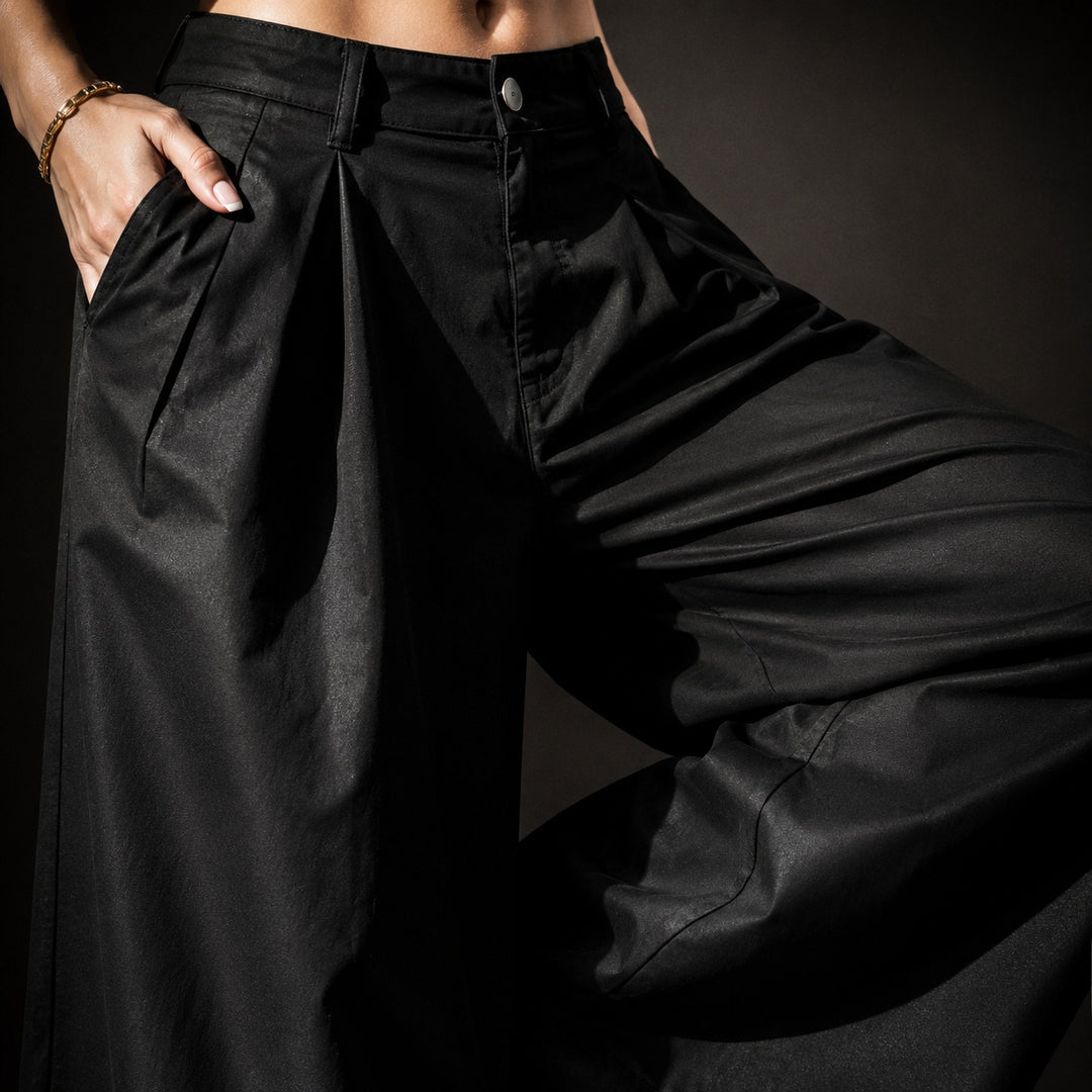 Pleatino Wide-Leg Cropped Trousers — ce_studio_01