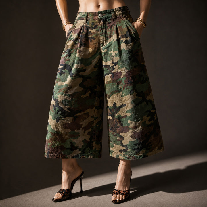 Pleatino Wide-Leg Cropped Trousers — ce_studio_01