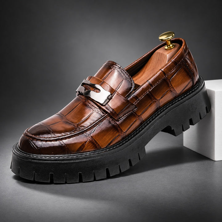 Quarry Croc-Embossed Loafers — ce_angle_01
