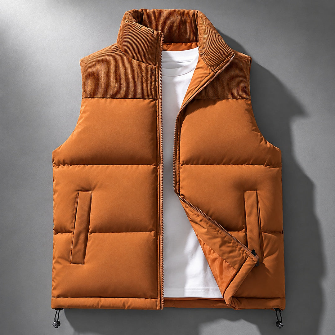 Quarry Ribbed-Collar Puffer Vest — ce_soul_s1_01
