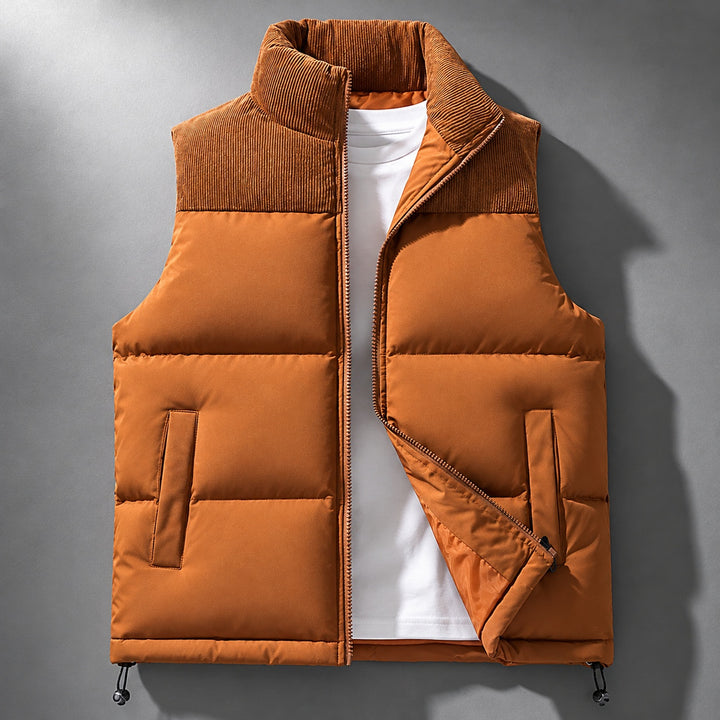 Quarry Ribbed-Collar Puffer Vest — ce_soul_s1_01