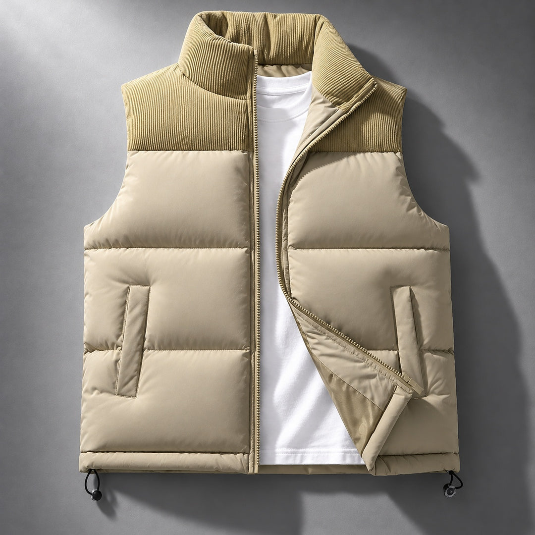 Quarry Ribbed-Collar Puffer Vest — ce_soul_s1_01