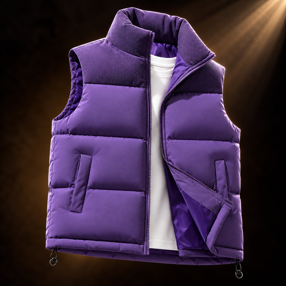 Quarry Ribbed-Collar Puffer Vest — ce_soul_s3_01