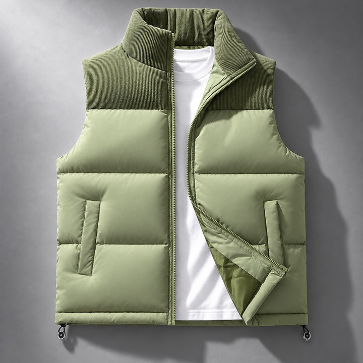 Quarry Ribbed-Collar Puffer Vest — ce_soul_s1_01