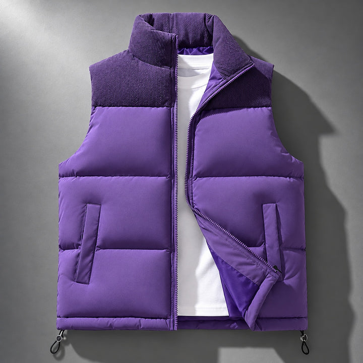 Quarry Ribbed-Collar Puffer Vest — ce_soul_s1_01
