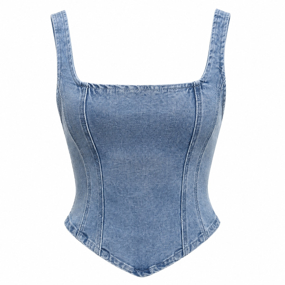 Sirena Corset Denim Tank — ce_wb_01