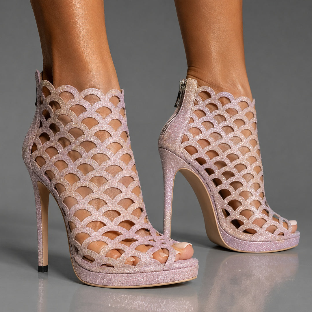 Squama Scaled Peep-Toe Booties — ce_brooklyn_s3_01