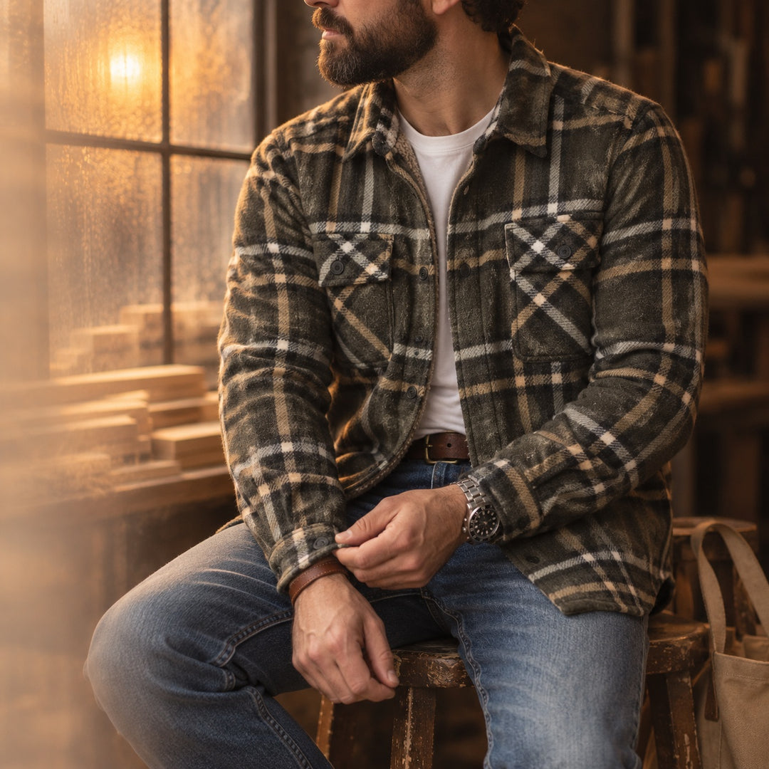 Timberline Fleece Plaid Overshirt — ce_p4k7_01