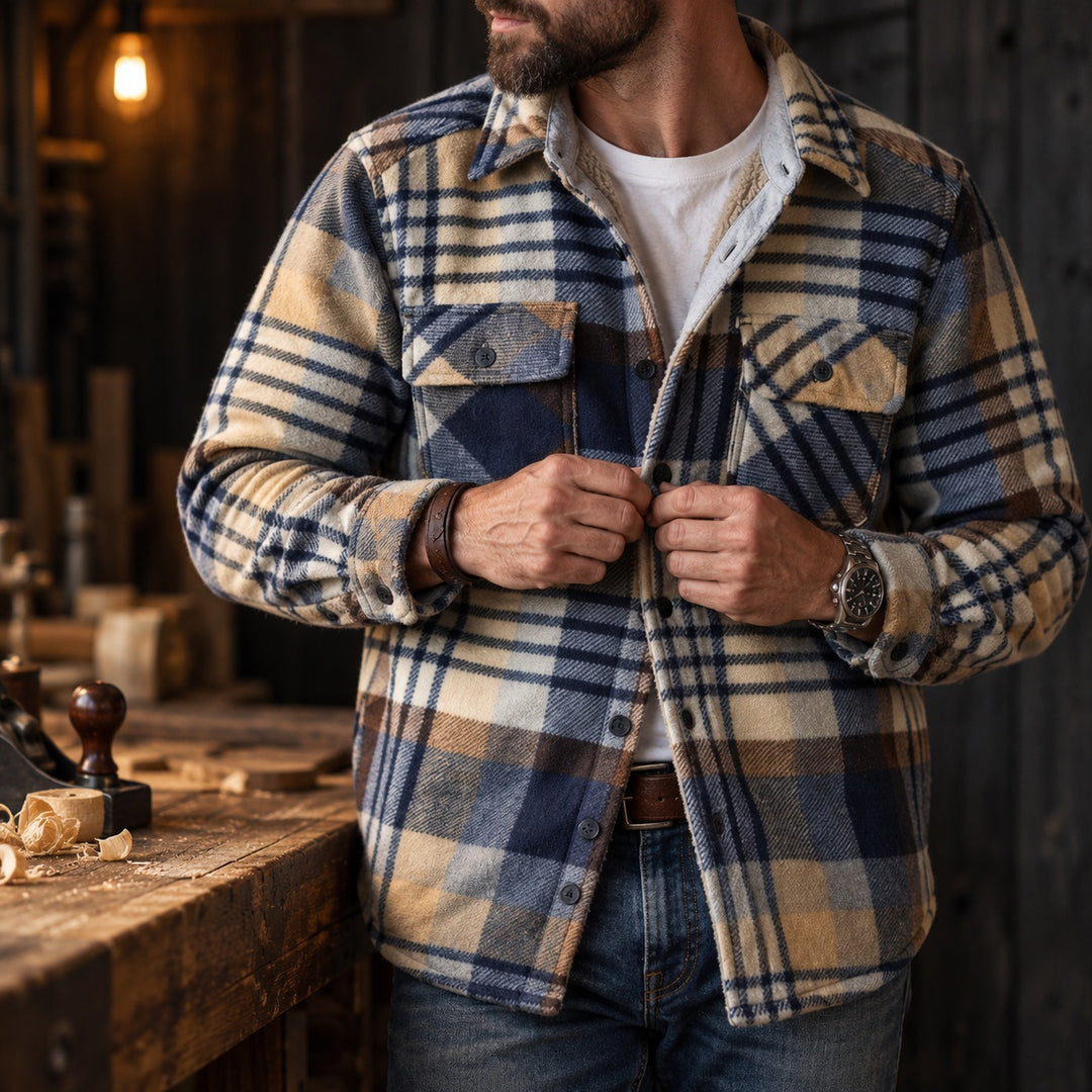Timberline Fleece Plaid Overshirt — ce_p4k7_01