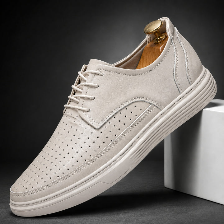 Traforato Perforated Derby Shoes — ce_angle_01