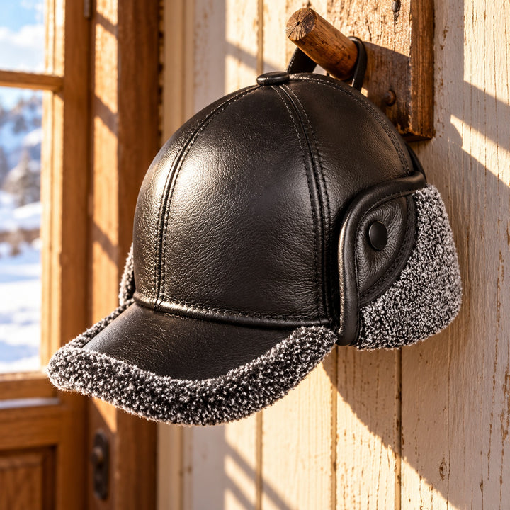 Trapper Shearling Leather Cap — ce_metastatic_01