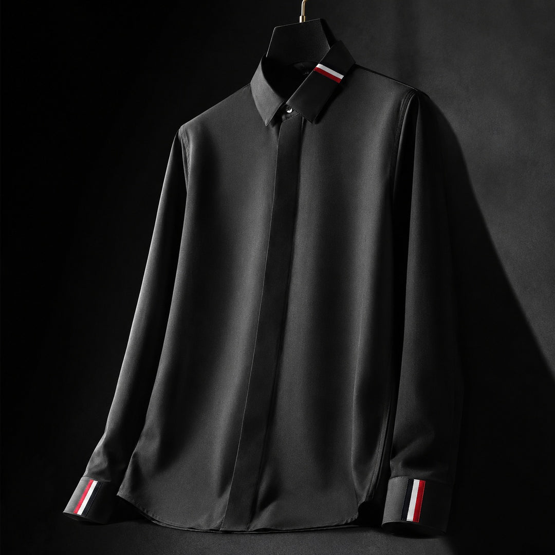 Tricolore Ribbon Dress Shirt — ce_metastatic_05