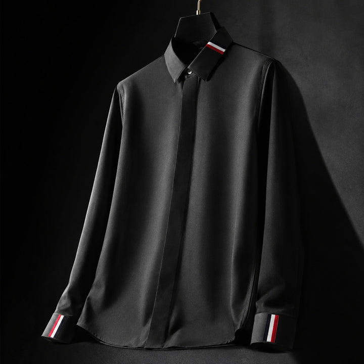 Tricolore Ribbon Dress Shirt — ce_metastatic_05
