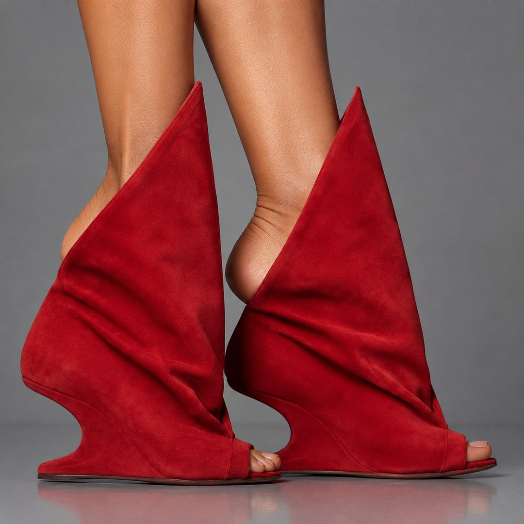 Vela Draped Peep-Toe Wedges — ce_brooklyn_s3_01