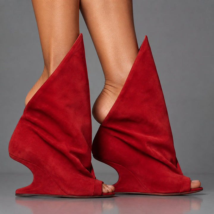Vela Draped Peep-Toe Wedges — ce_brooklyn_s3_01